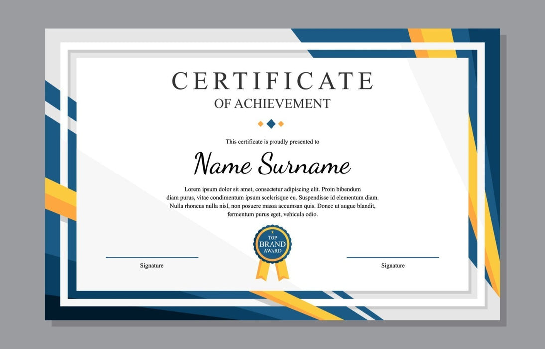 Standard Certificates
