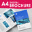 Custom Half Fold Brochures – A4 Size
