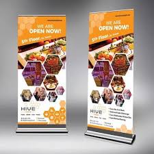 6×2.5 Feet Roll-Up Standee Banner with Stand – Portable & Retractable Display Stand