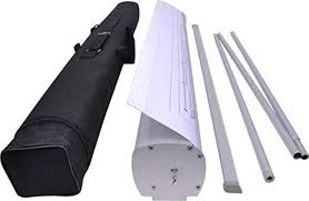 6×2.5 Feet Roll-Up Standee Banner with Stand – Portable & Retractable Display Stand
